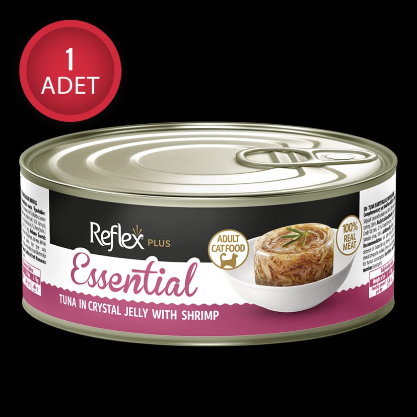 Reflex Plus Essential Jöle İçinde Ton Balıklı ve Karidesli Yetişkin Kedi Konservesi 70gr