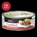 Reflex Plus Essential Et Suyunda Ton Balıklı ve Somonlu Yetişkin Kedi Konservesi 70gr x 24 Adet – 1. görsel
