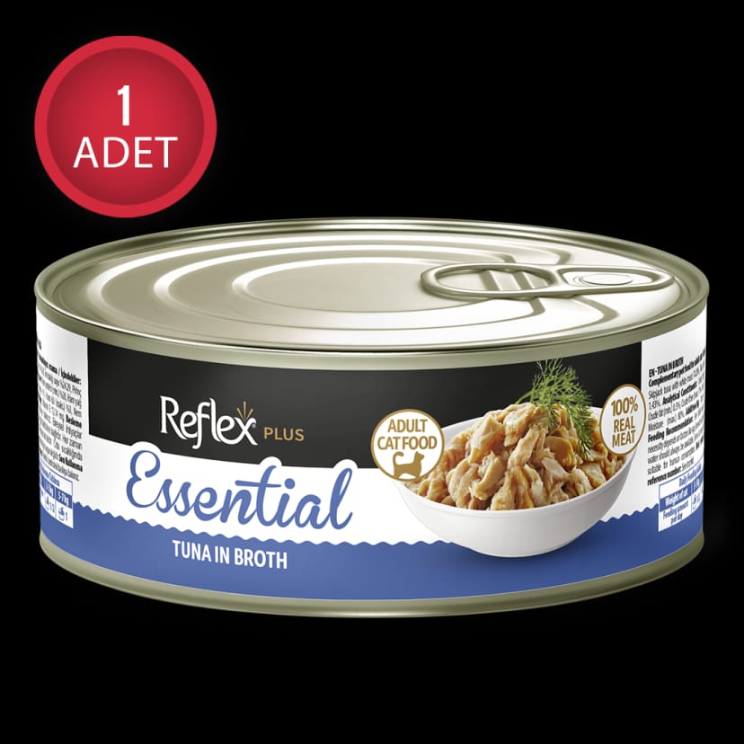 Reflex Plus Essential Et Suyunda Ton Balıklı Yetişkin Kedi Konservesi 70gr