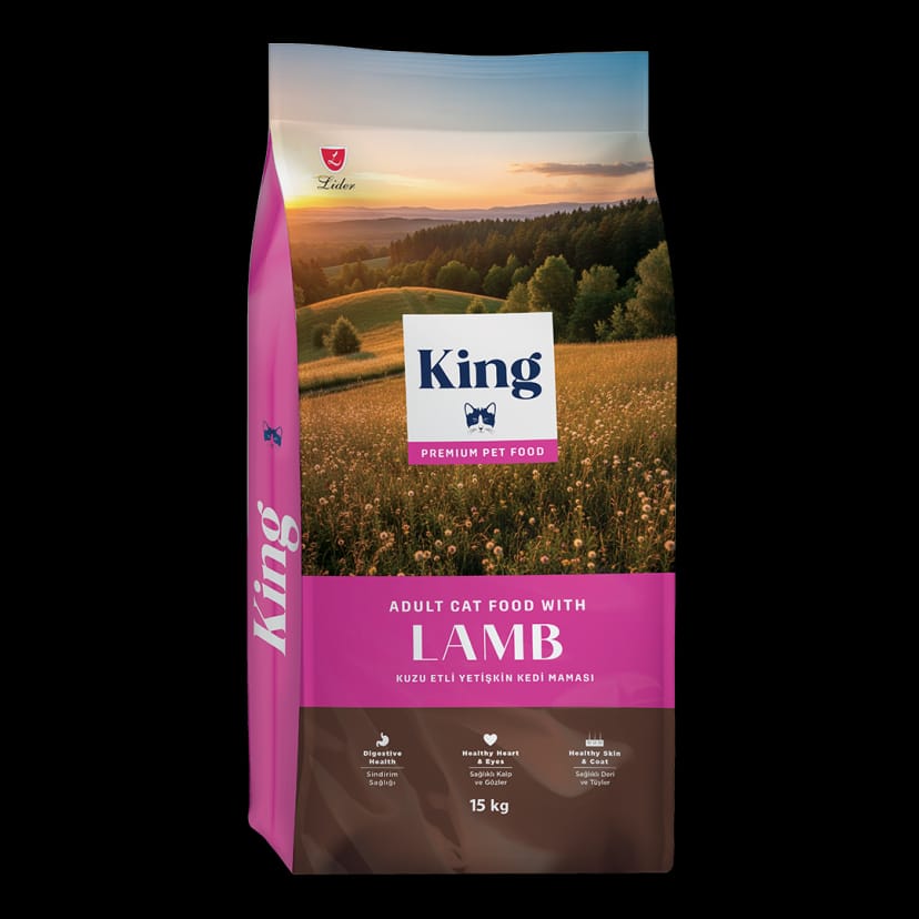 King Kuzu Etli Yetişkin Kedi Maması 15 Kg