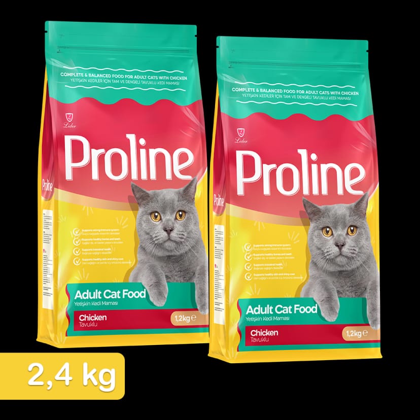 Proline Tavuklu Yetişkin Kedi Maması 1,2 Kg x 2 Adet