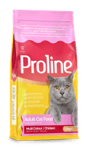Proline Renkli Taneli Tavuklu Yetişkin Kedi Maması 1,2 Kg x 5 Adet – 2. görsel