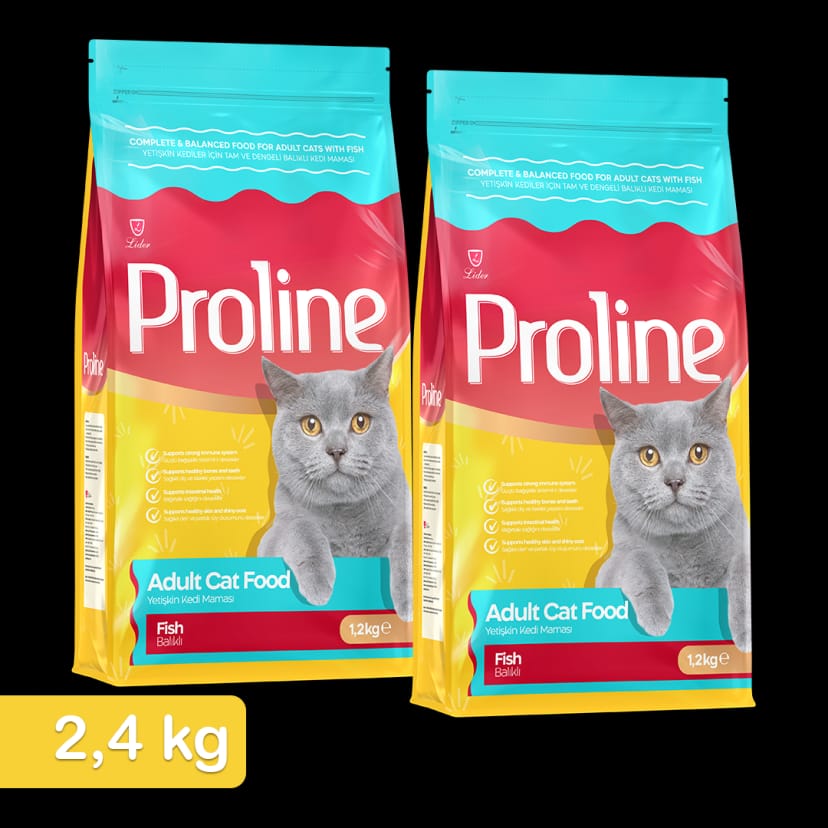 Proline Balıklı Yetişkin Kedi Maması 1,2 Kg x 2 Adet
