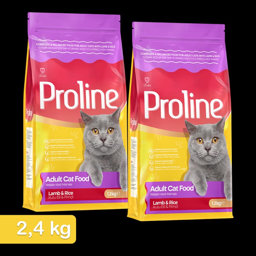 Proline Kuzu Etli Yetişkin Kedi Maması 1,2 Kg x 2 Adet