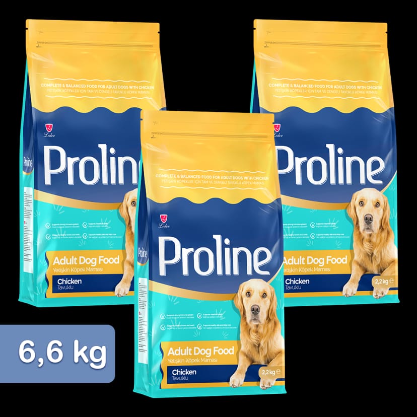 Proline Tavuklu Yetişkin Köpek Maması 2,2 Kg x 3 Adet