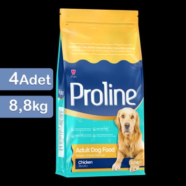 Proline Tavuklu Yetişkin Köpek Maması 2,2 Kg x 4 Adet