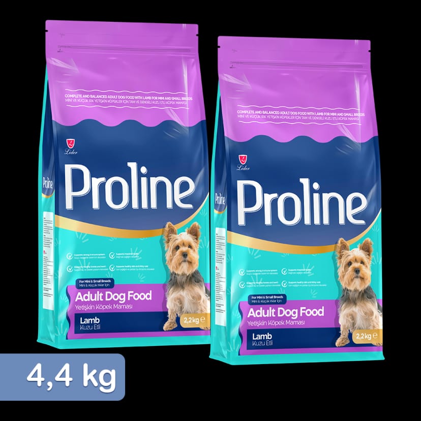 Proline Mini ve Küçük Irk Yetişkin Köpekler Kuzu Etli & Pirinçli Köpek Maması 2,2 Kg x 2 Adet