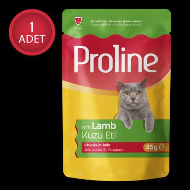 Proline Pouch Kuzu Etli Yaş Kedi Mama 85 gr