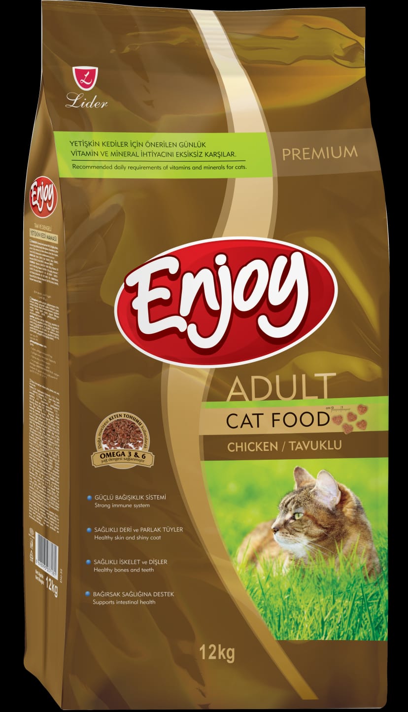 Enjoy Tavuklu Yetişkin Kedi Maması 12 kg