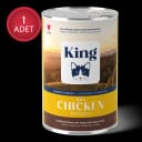 King Sos İçerisinde Et Parçacıklı Tavuklu Yetişkin Kedi Konservesi 400 g – 1. görsel