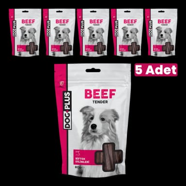 Dog Plus Dana Etli Tender Ödül 80 Gr x 5 Adet