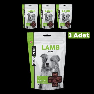 Dog Plus Kuzu Etli Bites Ödül 80 Gr x 3 Adet