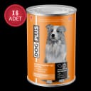DogPlus Pate Kuzu Etli ve Balkabaklı Yetişkin Köpek Konserve Yaş Mama 395 Gr x 6 Adet – 1. görsel