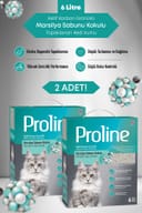 Proline Aktif Karbon Granüllü, Marsilya Sabunu Kokulu Bentonit Kedi Kumu 6 Lt x 2 Adet – 1. görsel