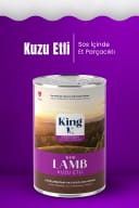  King Sos İçerisinde Et Parçacıklı Kuzu Etli Yavru Köpek Konservesi 400 g – 2. görsel