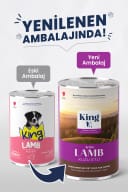  King Sos İçerisinde Et Parçacıklı Kuzu Etli Yavru Köpek Konservesi 400 g – 3. görsel