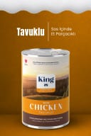  King Sos İçerisinde Et Parçacıklı Tavuklu Yavru Kedi Konservesi 400 g – 2. görsel