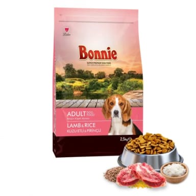 Bonnie Kuzu Etli Yetişkin Köpek Maması 2,5 Kg