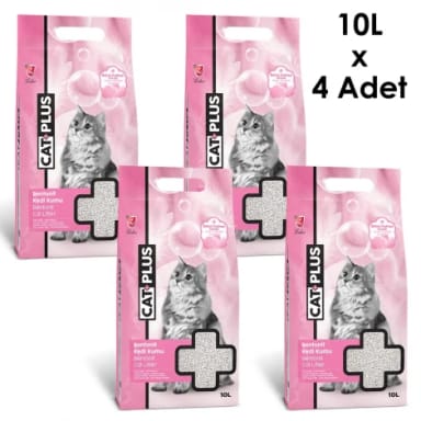CatPlus Bebek Pudralı Kedi Kumu 10 Lt x 4 Adet