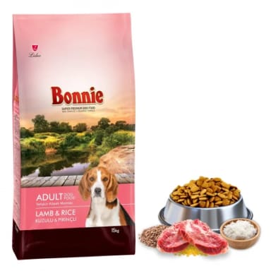 Bonnie Kuzu Etli Yetişkin Köpek Maması 15 Kg