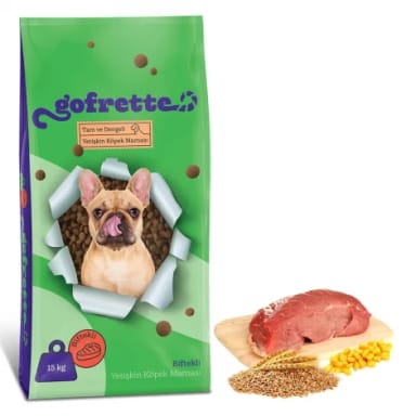 Gofrette Biftekli Yetişkin Köpek Maması 15 Kg