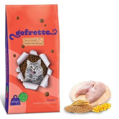 Gofrette Tavuklu Yetişkin Kedi Maması 10 Kg