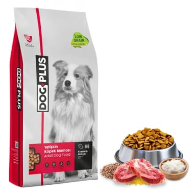 DogPlus Düşük Tahıllı Hipoalerjenik Kuzu Etli Yetişkin Köpek Maması 15 Kg