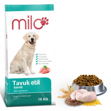 Milo Tavuklu Yetişkin Köpek Maması 15 Kg