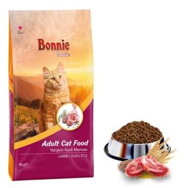 Bonnie Kuzu Etli Yetişkin Kedi Maması 10 Kg