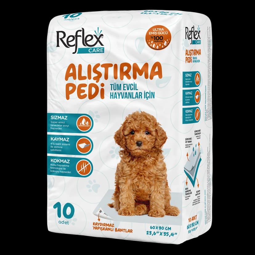 Reflex Care Kaydırmaz Köpek Alıştırma Pedi 60 x 90 cm (10'lu)