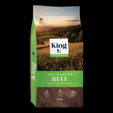 King Biftekli Yetişkin Köpek Maması 10 Kg