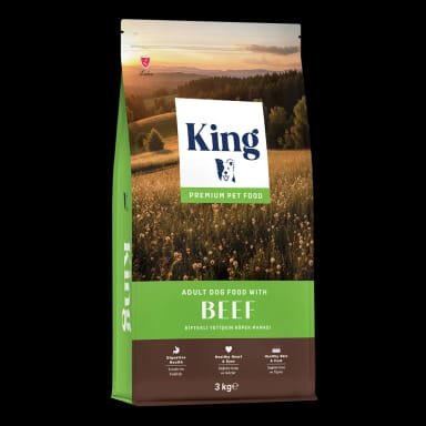 King Biftekli Yetişkin Köpek Maması 3 Kg