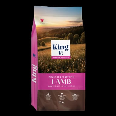 King Kuzu Etli Yetişkin Köpek Maması 15 Kg