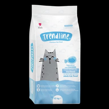 Trendline Tavuklu Kısırlaştırılmış Yetişkin Kedi Maması 10 Kg
