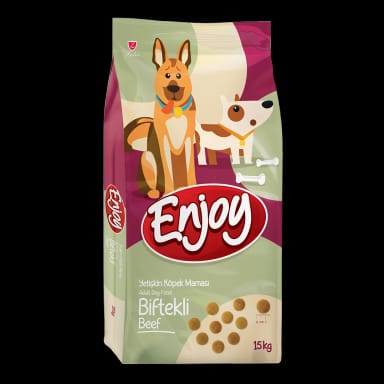 Enjoy Biftekli Yetişkin Köpek Maması 15 Kg