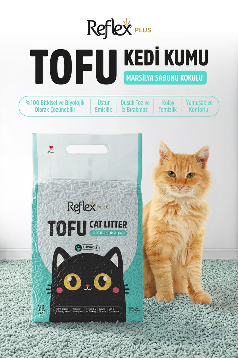 Reflex Plus Marsilya Sabunu Kokulu Tofu Kedi Kumu 7L