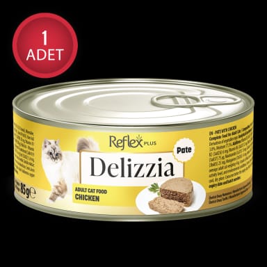 Reflex Plus Delizzia Kıyılmış Tavuklu Yetişkin Kedi Maması 85g