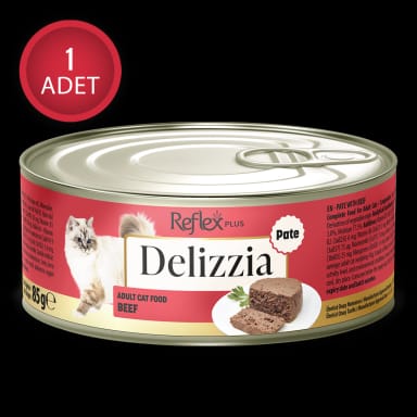 Reflex Plus Delizzia Kıyılmış Dana Etli Yetişkin Kedi Maması 85g