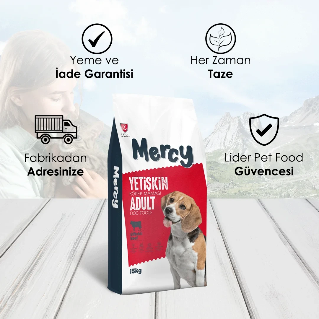 Mercy Biftekli Yetişkin Köpek Maması 15 Kg – 3. görsel
