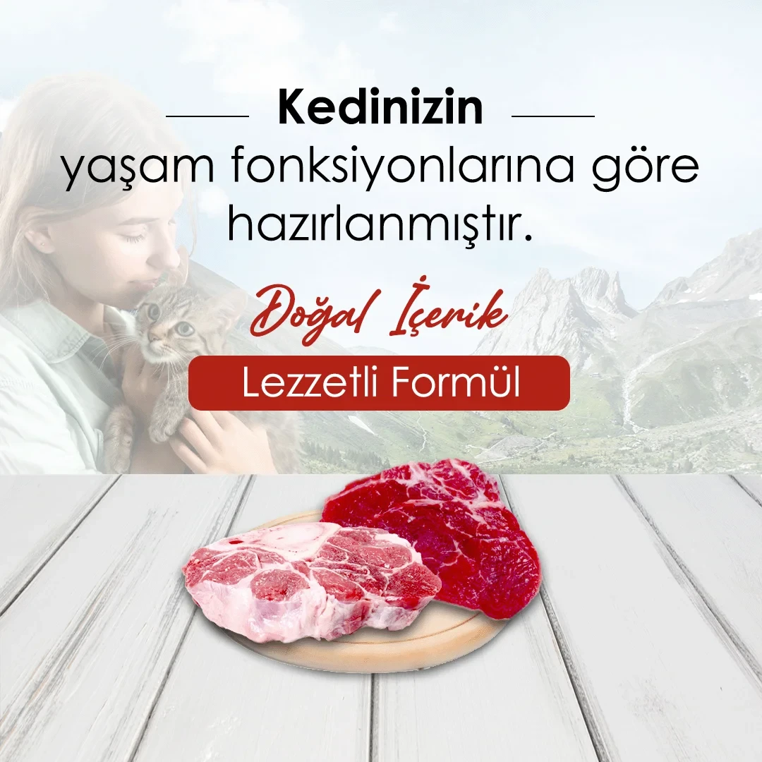 Bonnie Renkli Taneli Dana Etli Yetişkin Kedi Maması 1,5 Kg – 2. görsel