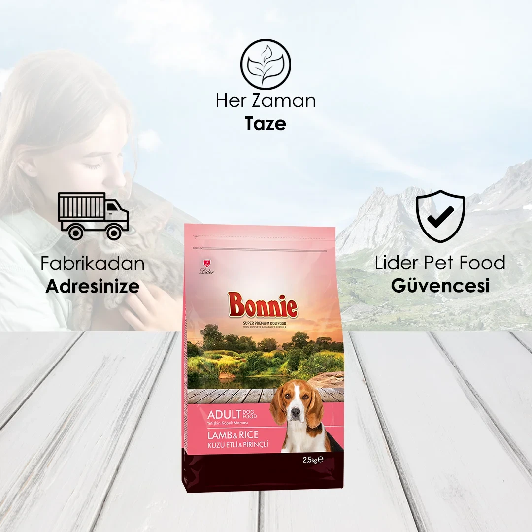 Bonnie Kuzu Etli Yetişkin Köpek Maması 2,5 Kg – 3. görsel
