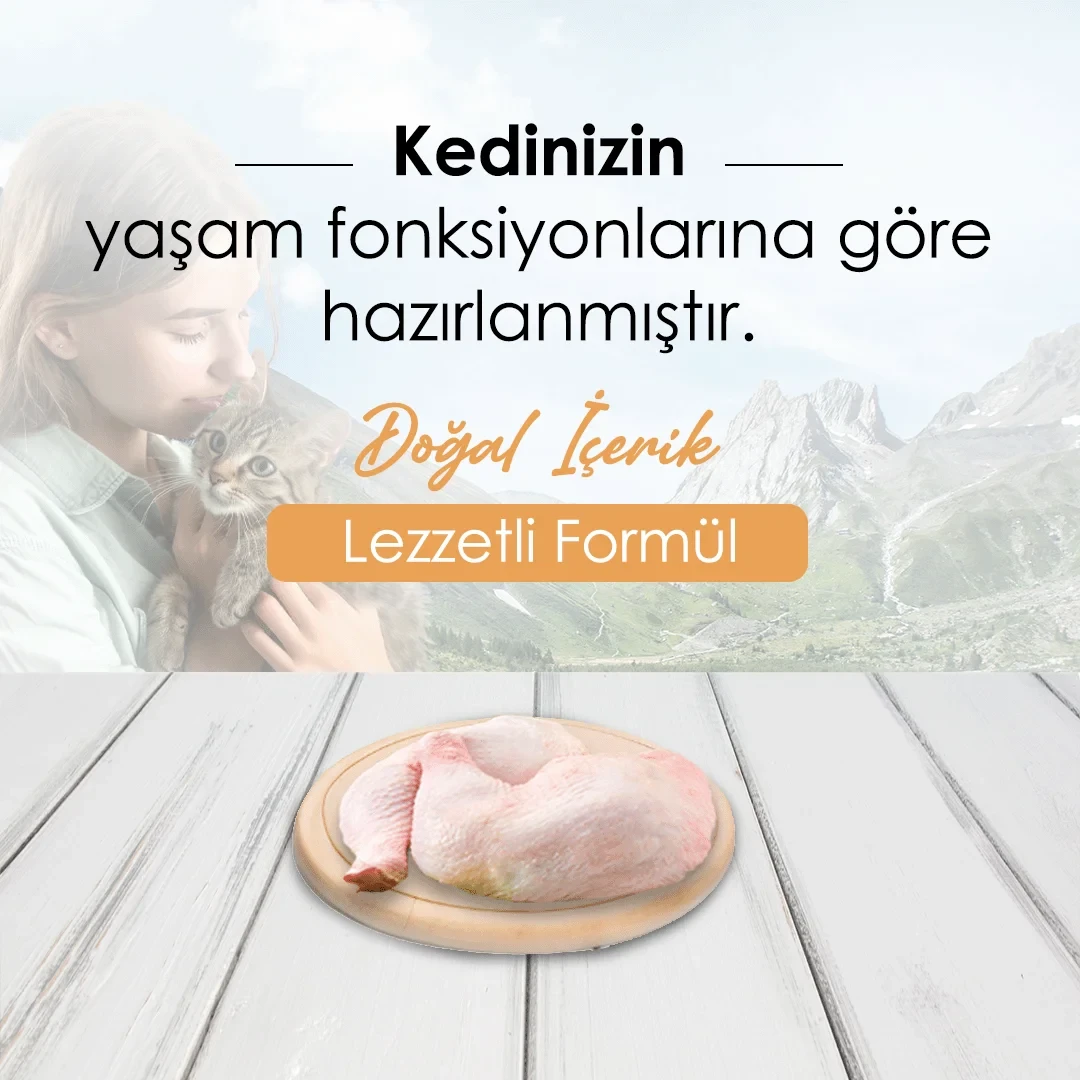 Bonnie Tavuklu Yetişkin Kedi Maması 1,5 Kg – 2. görsel