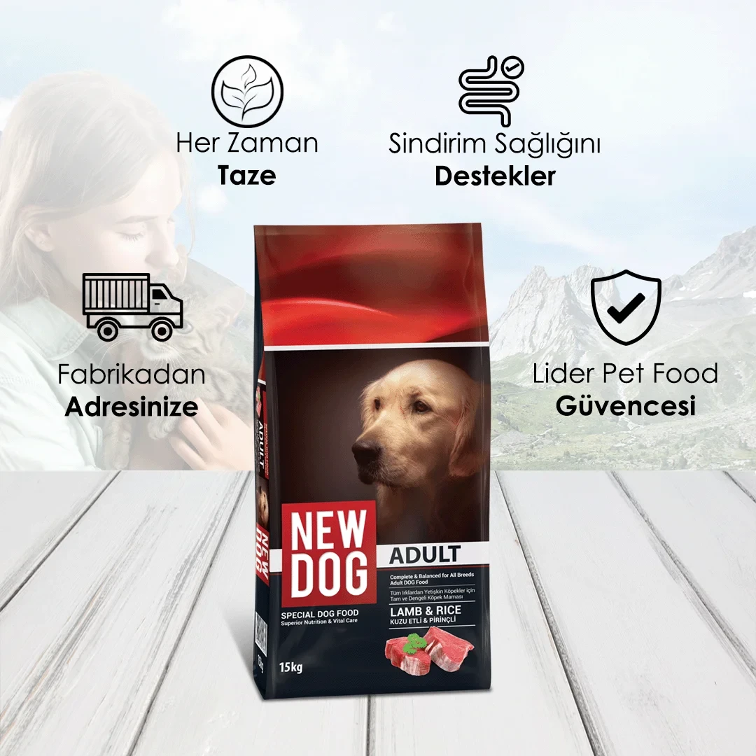 NewDog Kuzu Etli Yetişkin Köpek Maması 15 Kg – 3. görsel
