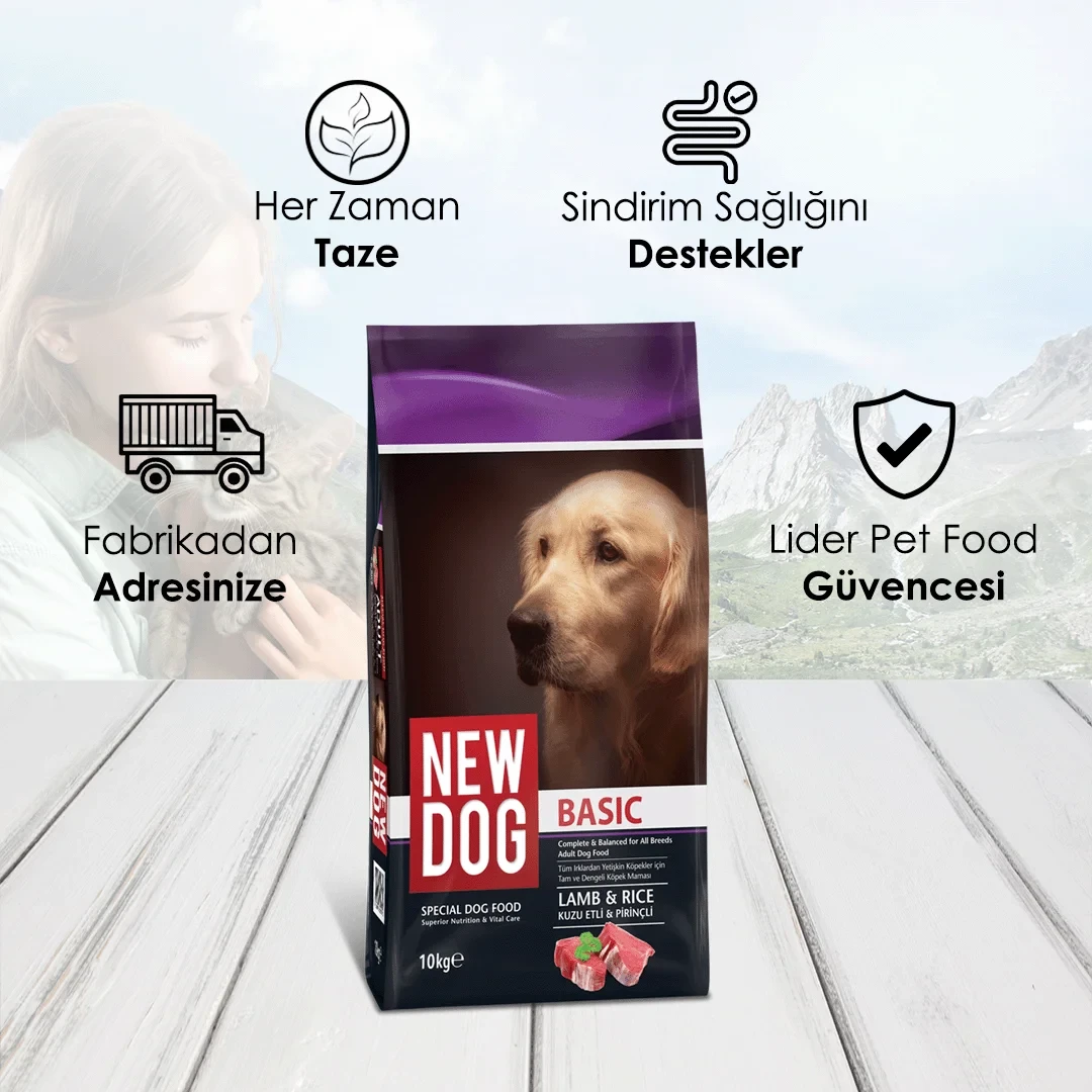 NewDog Basic Kuzu Etli Yetişkin Köpek Maması 10 Kg – 3. görsel
