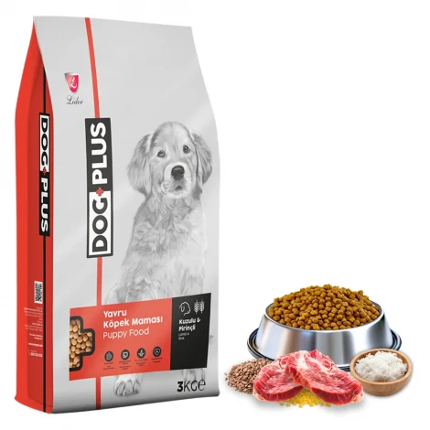 DogPlus Kuzu Etli Yavru Köpek Maması 3 Kg