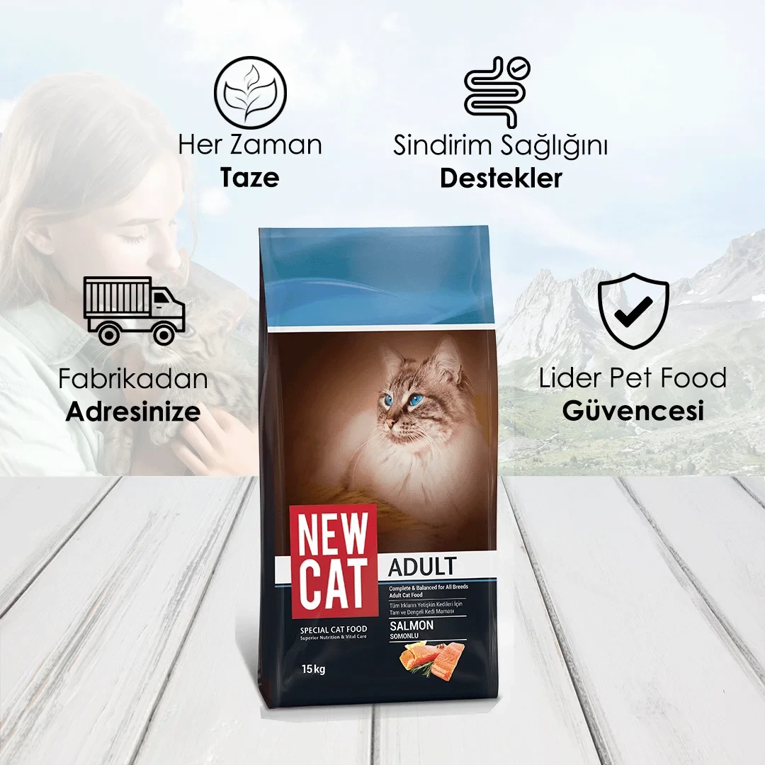 NewCat Somonlu Yetişkin Kedi Maması 15 Kg – 3. görsel
