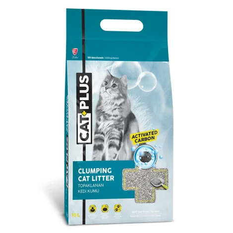 CatPlus Aktif Karbon Kedi Kumu 10 Lt