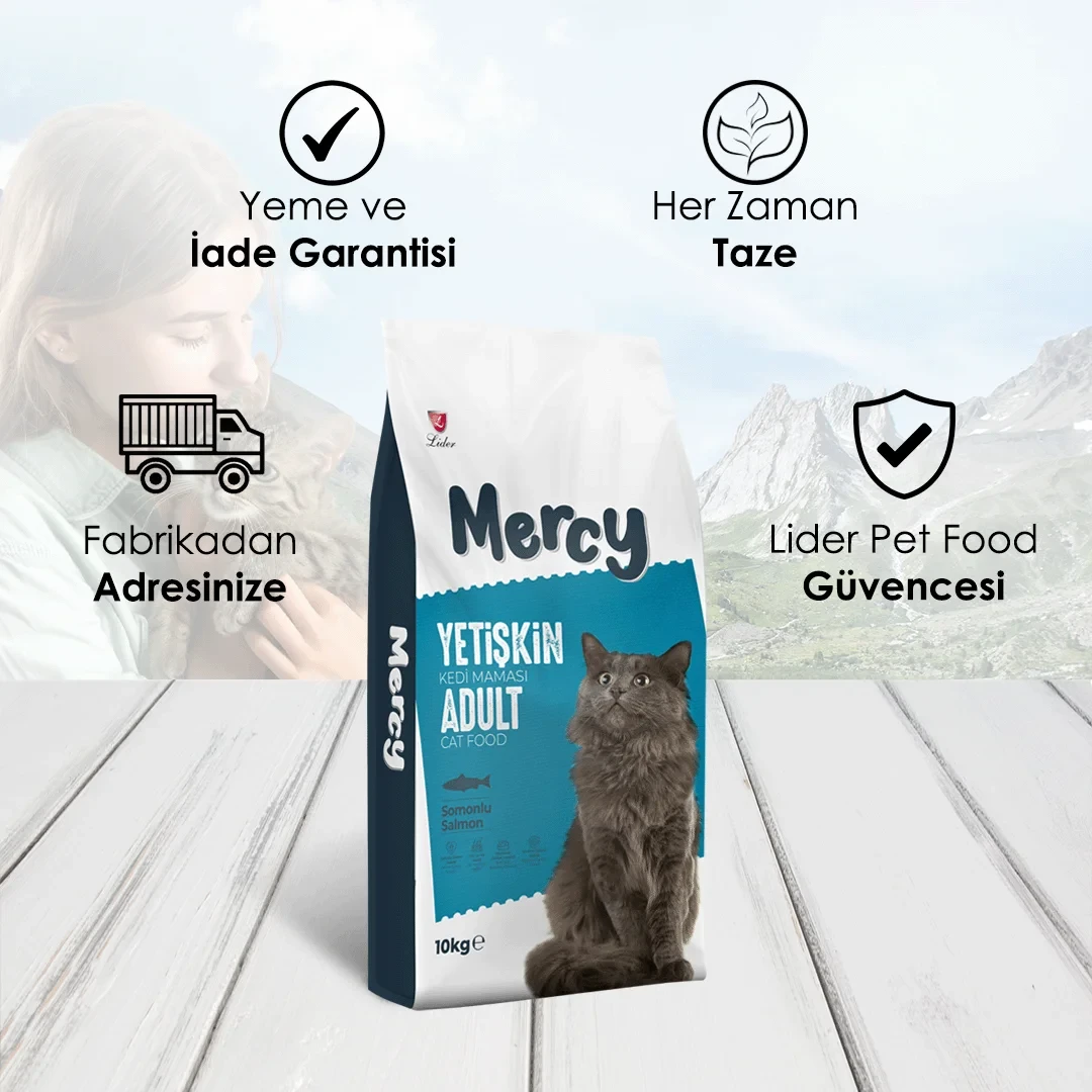 Mercy Somonlu Yetişkin Kedi Maması 10 Kg – 3. görsel