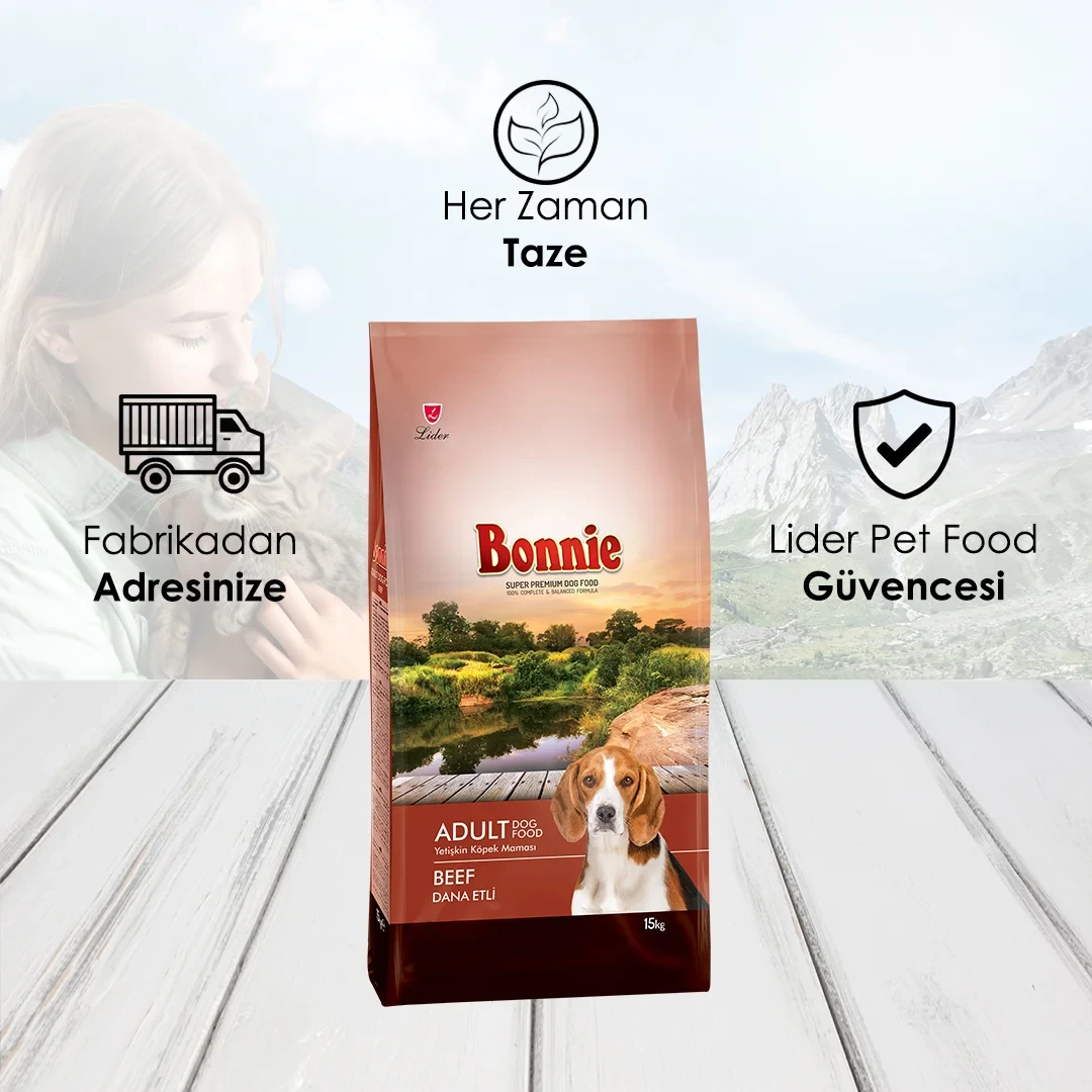 Bonnie Sığır Etli Yetişkin Köpek Maması 15 Kg – 3. görsel