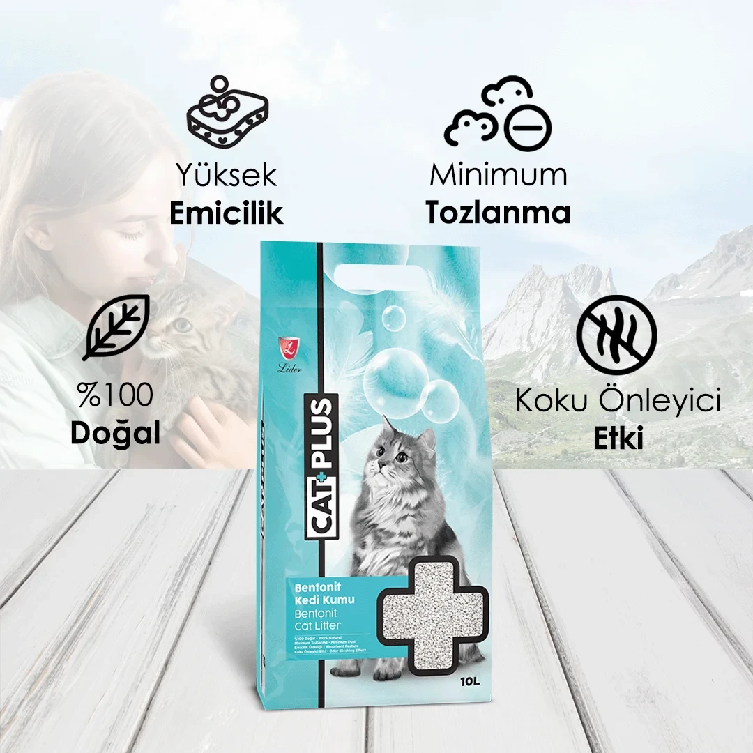 CatPlus Kokusuz Kedi Kumu 10 Lt x 4 Adet – 2. görsel